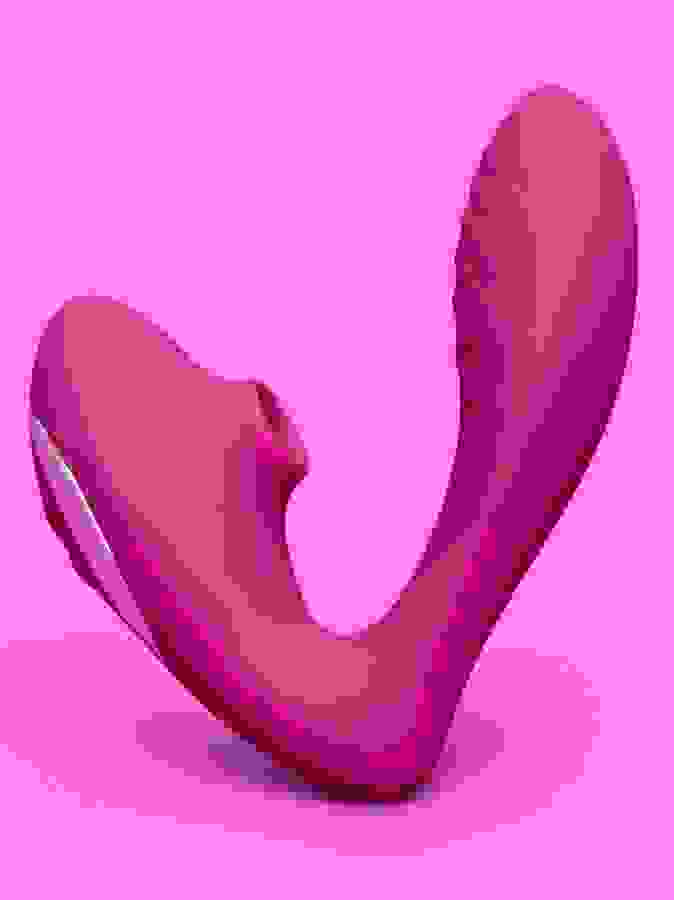 Lovehoney mon ami G-Spot and Clitoral Suction Stimulator, Red, hi-res